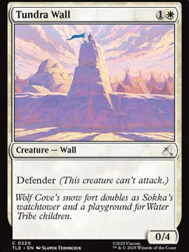 Tundra Wall (TLE-220) - Avatar: The Last Airbender: Eternal-Legal Foil