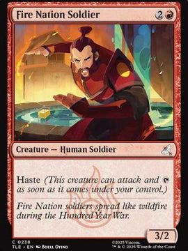 Fire Nation Soldier (TLE-238) - Avatar: The Last Airbender: Eternal-Legal Foil