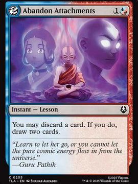Abandon Attachments (TLA-205) - Avatar: The Last Airbender Foil