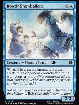 Rowdy Snowballers (TLA-068) - Avatar: The Last Airbender Foil