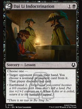 Dai Li Indoctrination (TLA-093) - Avatar: The Last Airbender Foil