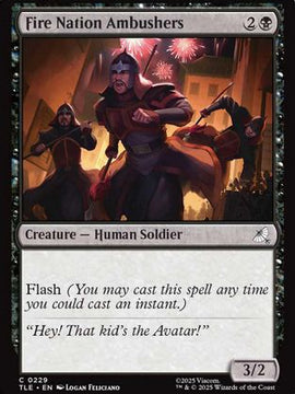 Fire Nation Ambushers (TLE-229) - Avatar: The Last Airbender: Eternal-Legal Foil
