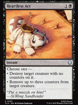 Heartless Act (TLA-103) - Avatar: The Last Airbender