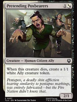Pretending Poxbearers (TLA-237) - Avatar: The Last Airbender Foil