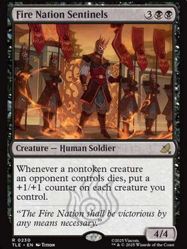Fire Nation Sentinels (TLE-230) - Avatar: The Last Airbender: Eternal-Legal Foil