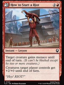 How to Start a Riot (TLA-140) - Avatar: The Last Airbender Foil