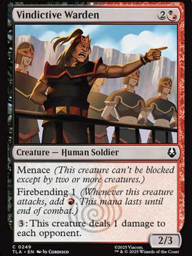 Vindictive Warden (TLA-249) - Avatar: The Last Airbender