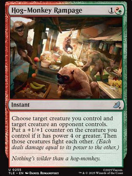 Hog-Monkey Rampage (TLE-255) - Avatar: The Last Airbender: Eternal-Legal Foil