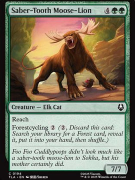 Saber-Tooth Moose-Lion (TLA-194) - Avatar: The Last Airbender