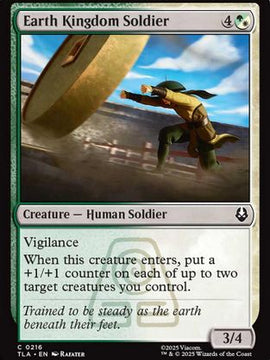 Earth Kingdom Soldier (TLE-216) - Avatar: The Last Airbender: Eternal-Legal Foil