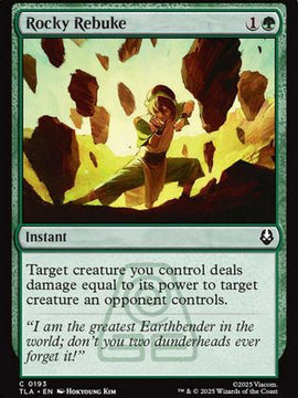 Rocky Rebuke (TLA-193) - Avatar: The Last Airbender Foil