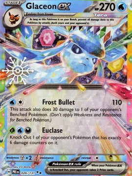 Glaceon ex - 026/131 (Holiday Calendar) 26 - SV Prismatic Evolutions Holofoil