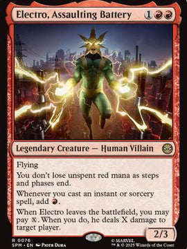 Electro, Assaulting Battery (SPM-076) - Marvel's Spider-Man Foil
