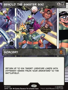 Behold the Sinister Six! (Showcase) (SPM-221) - Marvel's Spider-Man Foil