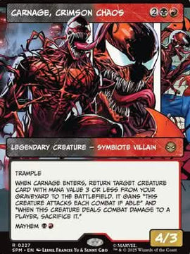 Carnage, Crimson Chaos (Borderless) (SPM-227) - Marvel's Spider-Man