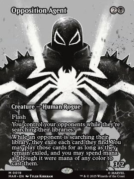Opposition Agent (Borderless) (MAR-019) - Marvel Eternal-Legal Foil