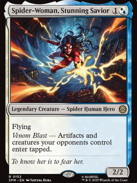 Spider-Woman, Stunning Savior (SPM-152) - Marvel's Spider-Man Foil
