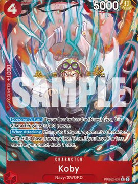 Koby (Alternate Art) (PRB02-001) - Premium Booster -The Best- Vol. 2 Foil