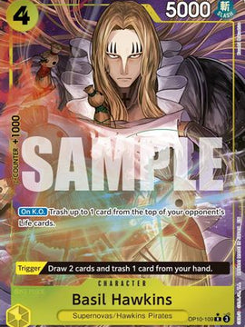Basil Hawkins (Alternate Art) (OP10-109) - Premium Booster -The Best- Vol. 2 Foil