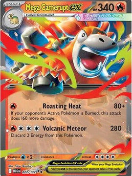 Mega Camerupt ex - 022/132 22 - ME01 Mega Evolution Holofoil
