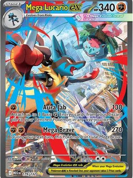 Mega Lucario ex - 179/132 179 - ME01 Mega Evolution Holofoil