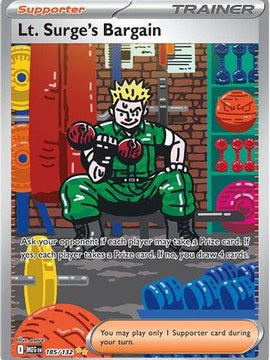 Lt. Surge's Bargain - 185/132 185 - ME01 Mega Evolution Holofoil