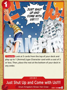 Just Shut Up and Come with Us!!!! (Reprint) (EB01-009) - Premium Booster -The Best- Vol. 2