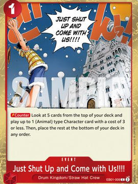 Just Shut Up and Come with Us!!!! (Pirate Foil) (EB01-009) - Premium Booster -The Best- Vol. 2 Foil