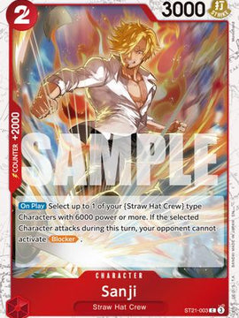Sanji - ST21-003 (Pirate Foil) (ST21-003) - Premium Booster -The Best- Vol. 2 Foil