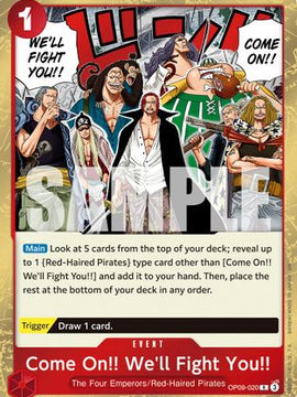 Come On!! We'll Fight You!! (Reprint) (OP09-020) - Premium Booster -The Best- Vol. 2 Foil