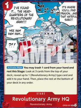 Revolutionary Army HQ (Pirate Foil) (OP05-021) - Premium Booster -The Best- Vol. 2 Foil