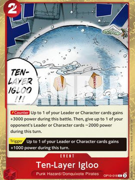 Ten-Layer Igloo (Pirate Foil) (OP10-018) - Premium Booster -The Best- Vol. 2 Foil