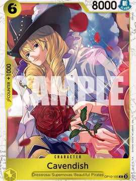 Cavendish - OP10-105 (Pirate Foil) (OP10-105) - Premium Booster -The Best- Vol. 2 Foil