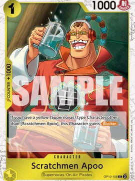 Scratchmen Apoo - OP10-108 (Pirate Foil) (OP10-108) - Premium Booster -The Best- Vol. 2 Foil