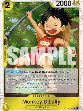 Monkey.D.Luffy - ST13-014 (Pirate Foil) (ST13-014) - Premium Booster -The Best- Vol. 2 Foil