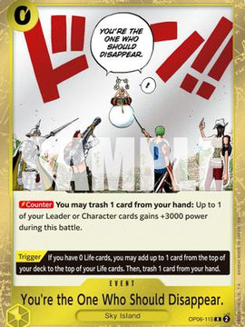 You're the One Who Should Disappear (Reprint) (OP06-115) - Premium Booster -The Best- Vol. 2 Foil