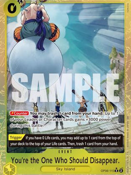 You're the One Who Should Disappear (Alternate Art) (OP06-115) - Premium Booster -The Best- Vol. 2 Foil