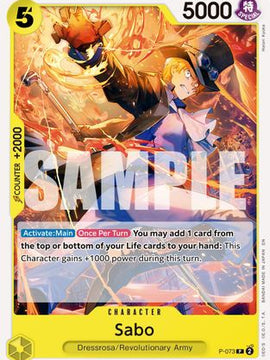 Sabo - P-073 (Reprint) (P-073) - Premium Booster -The Best- Vol. 2
