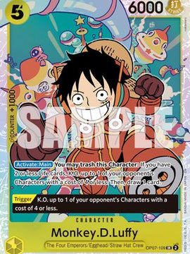 Monkey.D.Luffy - OP07-109 (Reprint) (OP07-109) - Premium Booster -The Best- Vol. 2 Foil