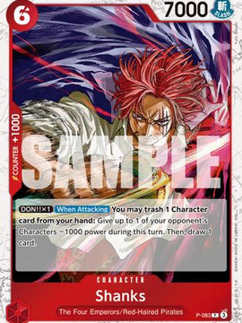 Shanks - P-083 (Pirate Foil) (P-083) - Premium Booster -The Best- Vol. 2 Foil
