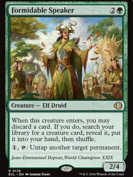 Formidable Speaker (ECL-176) - Lorwyn Eclipsed Foil