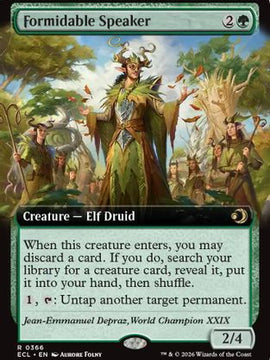 Formidable Speaker (Extended Art) (ECL-366) - Lorwyn Eclipsed