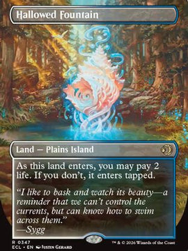 Hallowed Fountain (Borderless) (ECL-347) - Lorwyn Eclipsed Foil