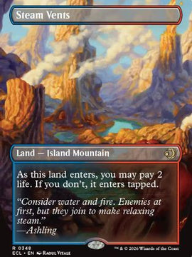 Steam Vents (Borderless) (ECL-348) - Lorwyn Eclipsed
