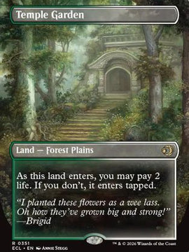 Temple Garden (Borderless) (ECL-351) - Lorwyn Eclipsed Foil