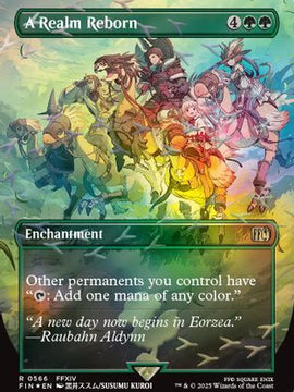 A Realm Reborn (Borderless) (Chocobo Track Foil) (FIN-566) - FINAL FANTASY Foil