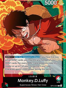 Monkey.D.Luffy (001) (OP13-001) - Carrying On His Will