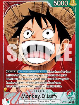 Monkey.D.Luffy (001) (Alternate Art) (OP13-001) - Carrying On His Will Foil