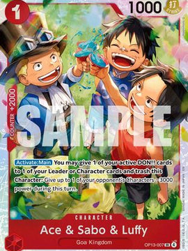 Ace & Sabo & Luffy (OP13-007) - Carrying On His Will Foil