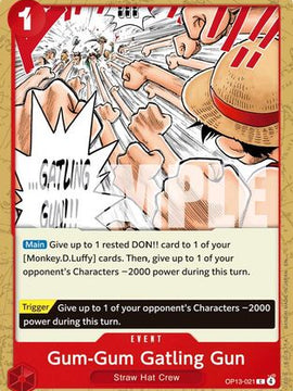 Gum-Gum Gatling Gun (OP13-021) - Carrying On His Will